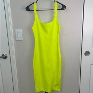 Zara Vibrant Yellow Midi Dress